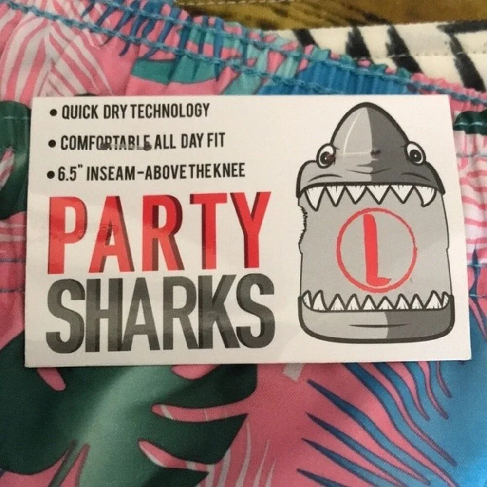 Party Sharks Swim Trunks